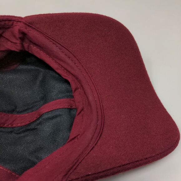 H&M Men's Fitted Hat Red Size L/58 Wool Polyester Blend Blank - Picture 8 of 9